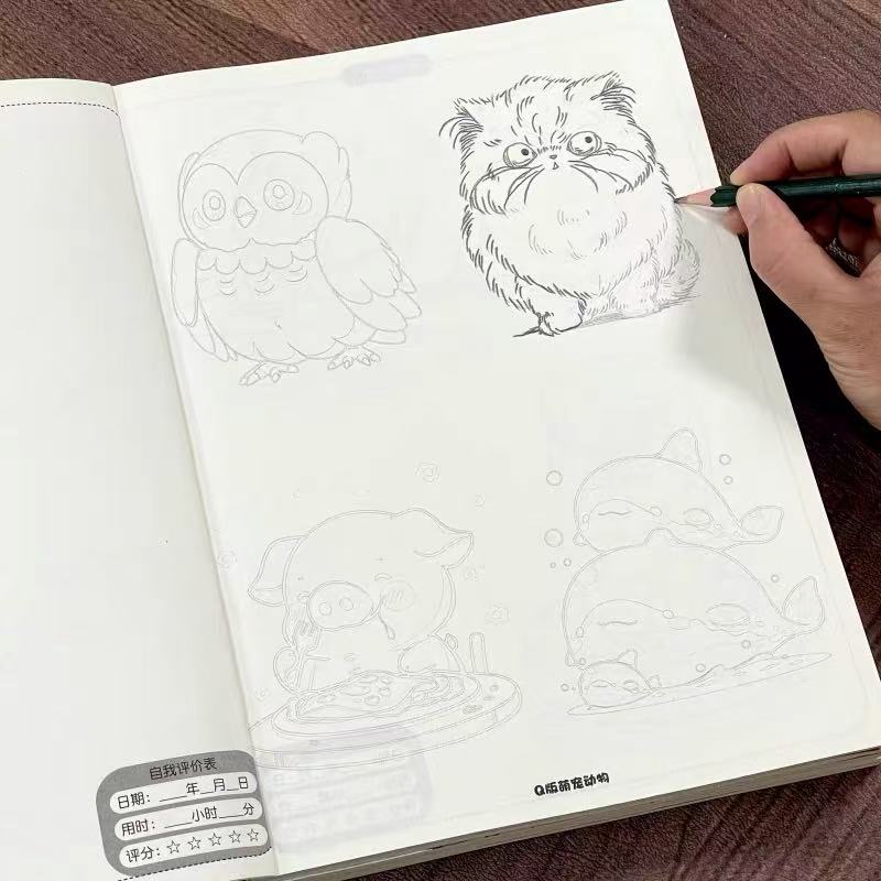 Art Book Illustration - Libro di tracciamento e disegno di
