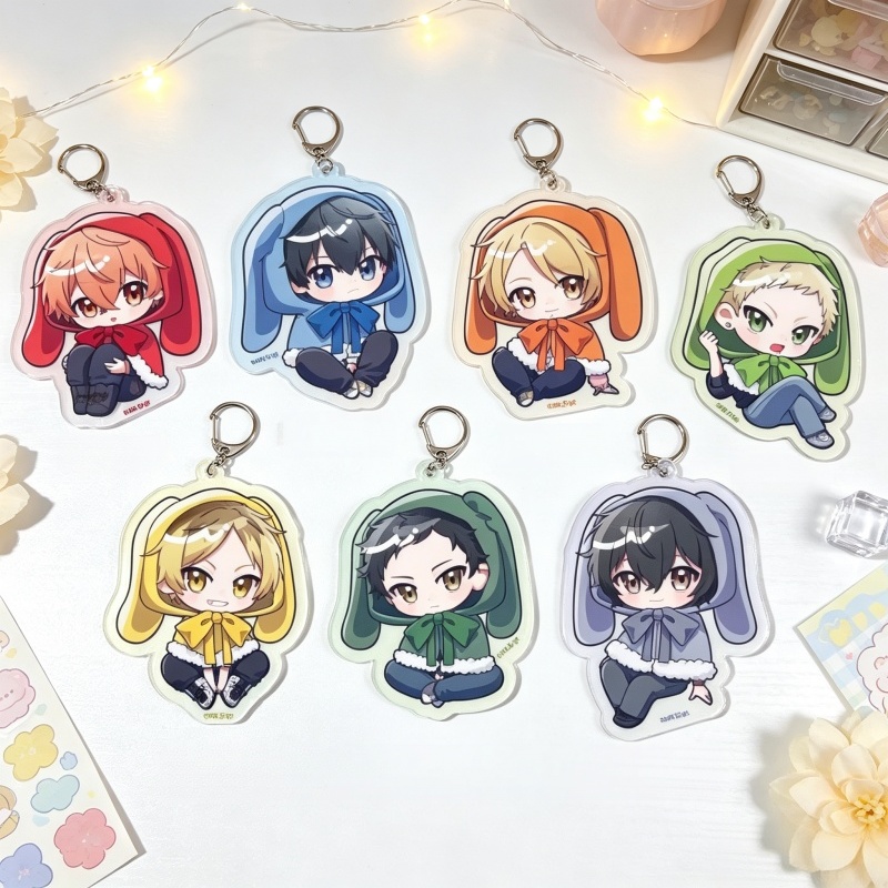 Anime Merch Store - Portachiavi per Zaino 7 Pezzi FACTORY