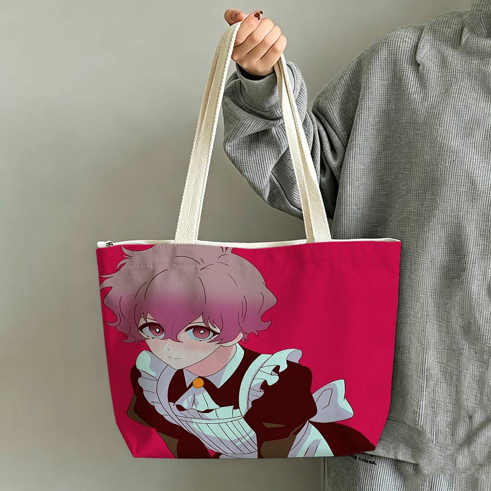 Anime Merch Shopping - Borsa Tote in Tela Stampata con