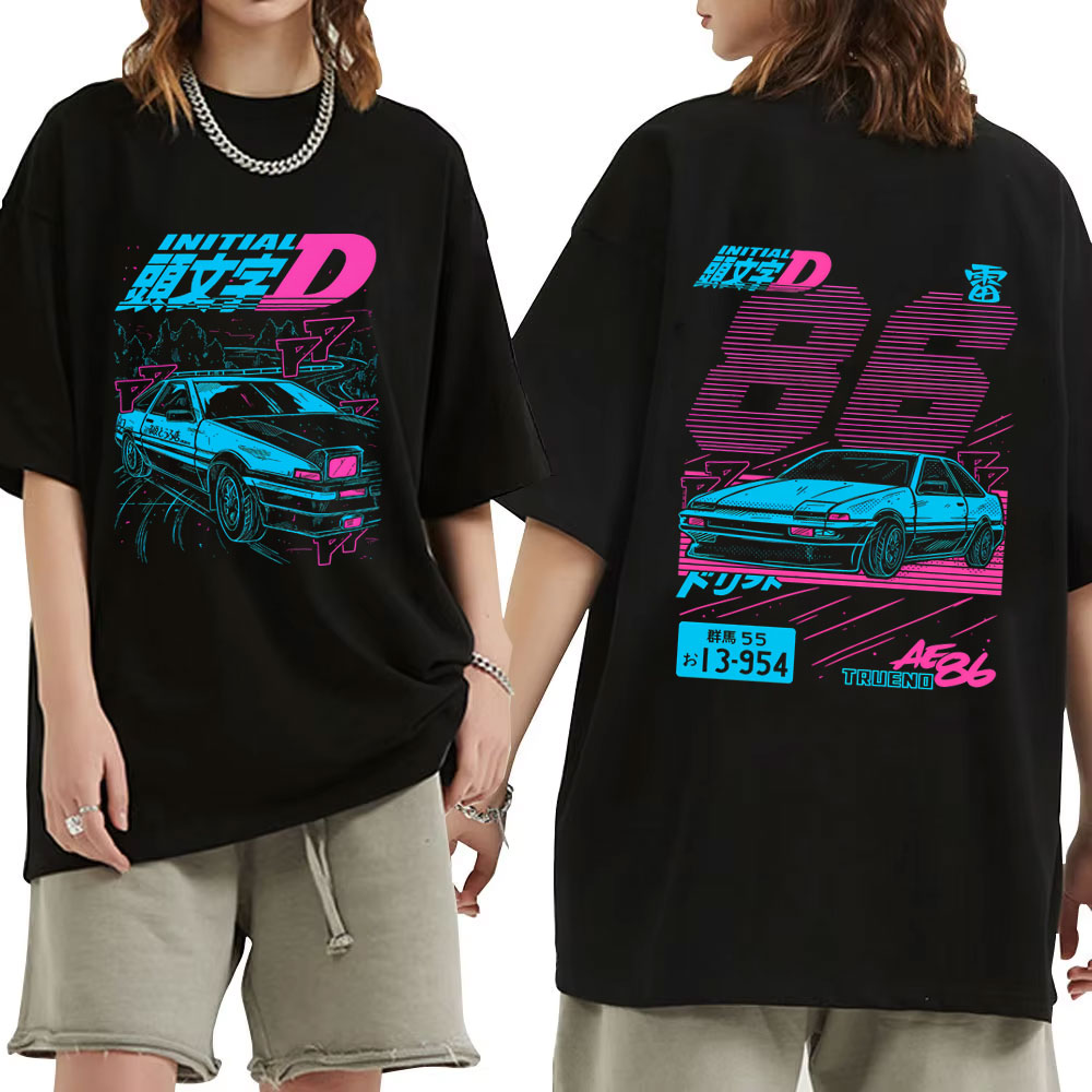 Anime Merch Shopping - T-shirt Anime Initial D Drift AE86